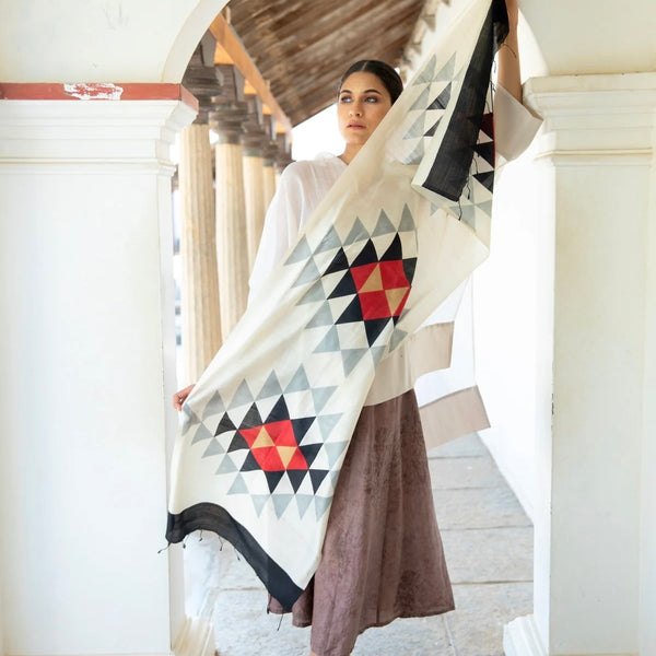 Clara - Organic Handwoven Peace Silk Shawl