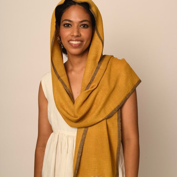 Hand woven "Peace Silk "Scarf