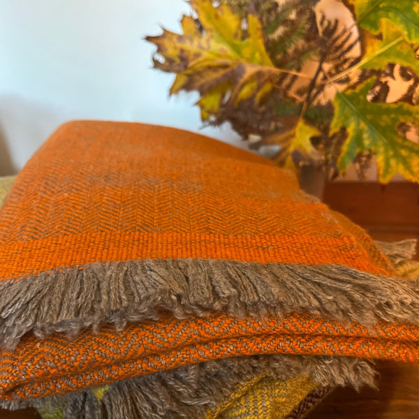 Burned Orange Cashmere Scarf