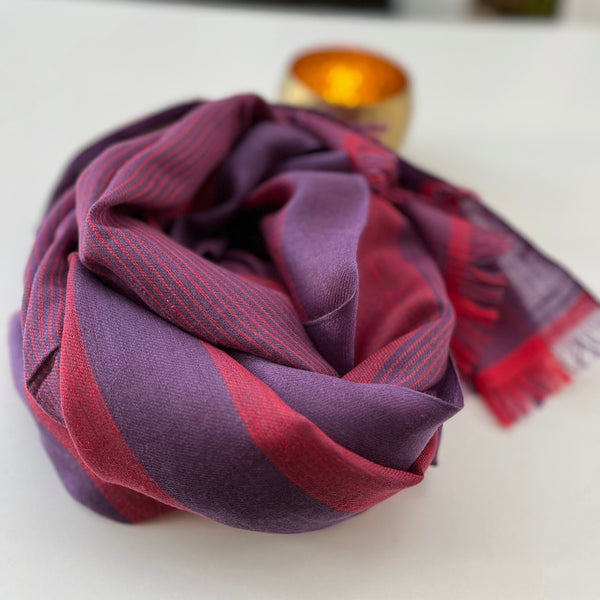 Holly- Pure Handwoven Cashmere Pashmina Shawl