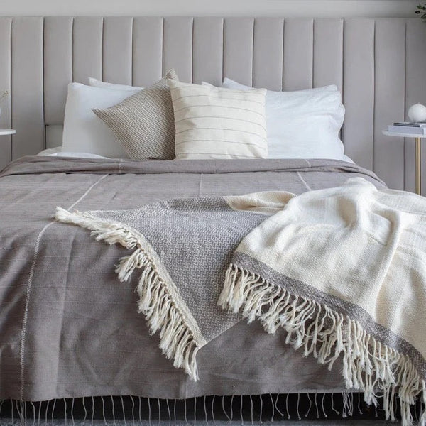 Desta Handwoven Ethiopian Cotton Throw Blanket