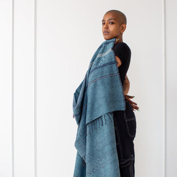 Zenach  Hand Woven Throw From Sabahar in Ethiopia