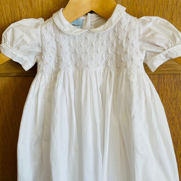 Rose - Hand Smocked Heirloom Christening/Baptism Robe