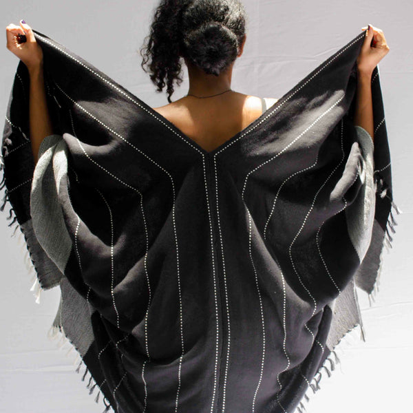 Anna  Hand Woven Cape From Sabahar 