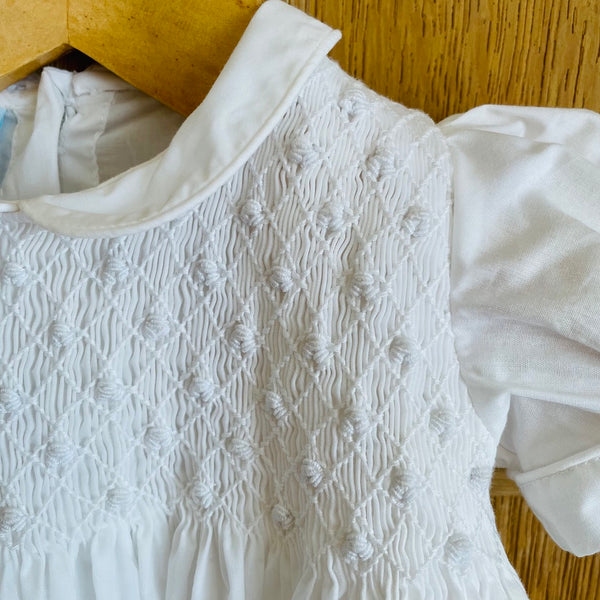 Rose - Hand Smocked Heirloom Christening/Baptism Robe