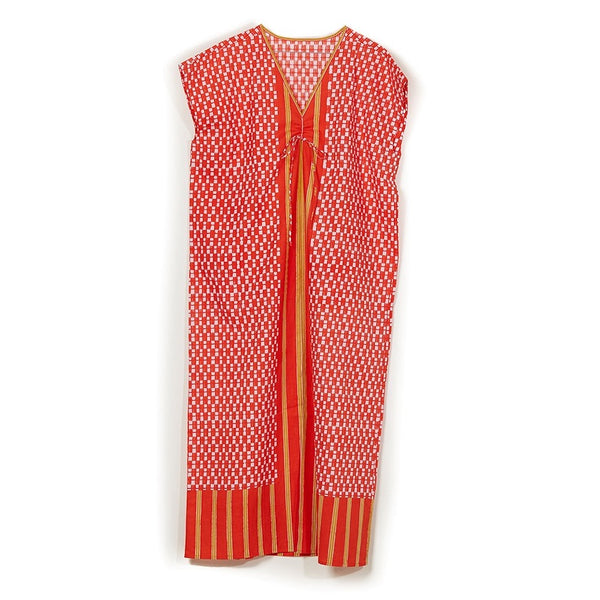 Sophia - Hand Spun, Hand Woven Khadi Cotton Kaftan Dress