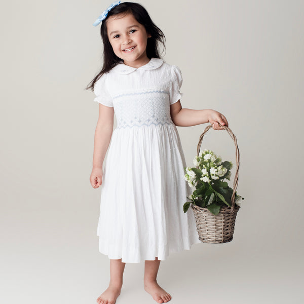 Rosie - Artisan Hand Smocked Little Girl's Dress